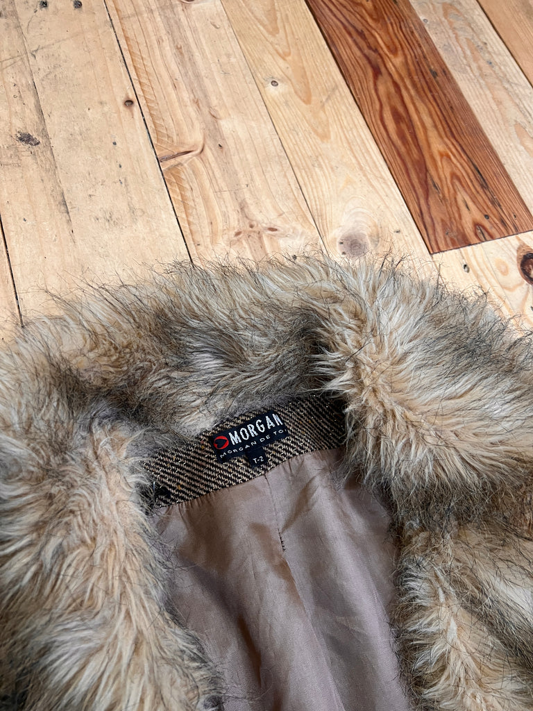 Morgan De Toi Vintage Faux Fur Coat | Uk 10/12