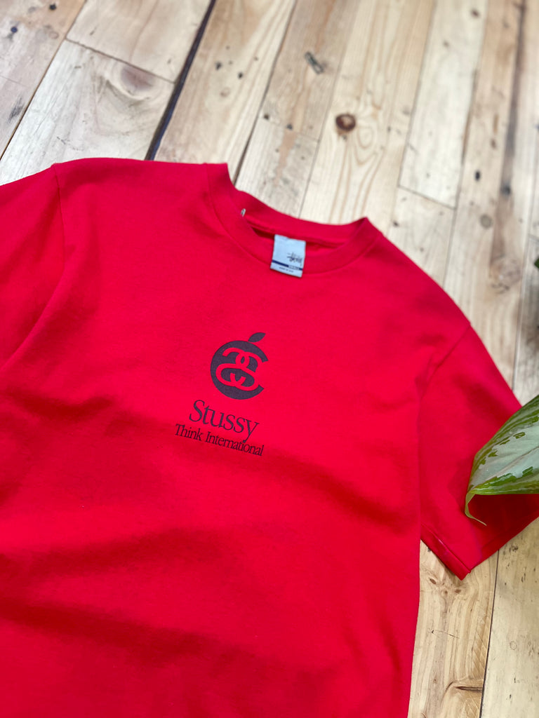 Stussy Late 90s “Apple Rip Off” Single Stitch Graphic T-Shirt | S