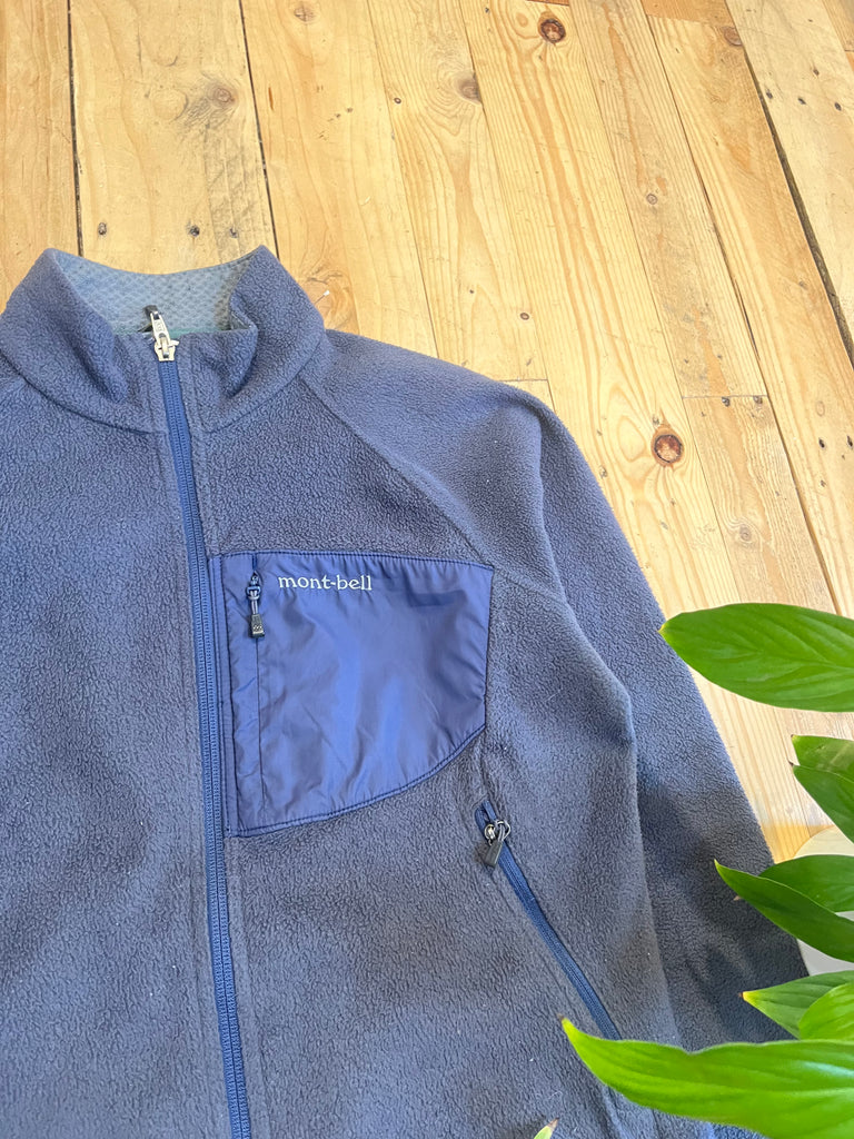 Vintage Montbell Womens Embroidered Tech Fleece | S