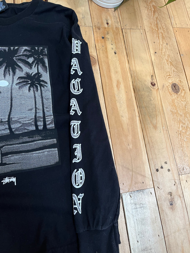 Stussy Long Sleeve “Laguna Beach” Graphic T-Shirt | S