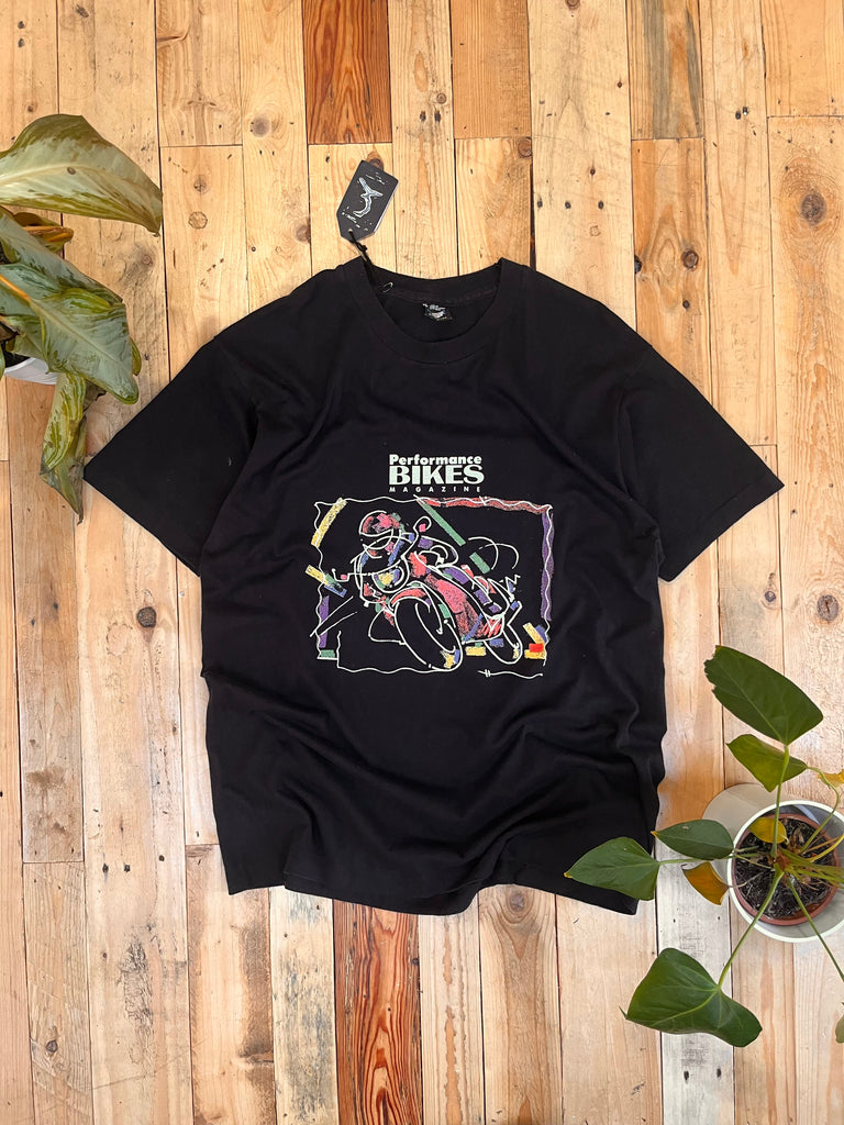 Screen Stars Early 90s “Performance Bike Magazines” Single Stitch T-Shirt | XL
