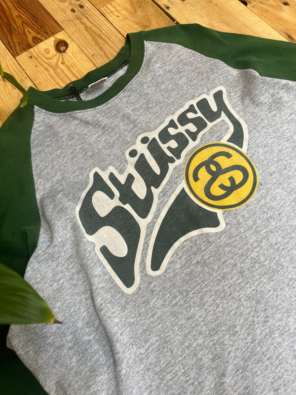 Stussy Early 90s Graphic Baseball Shirt | L